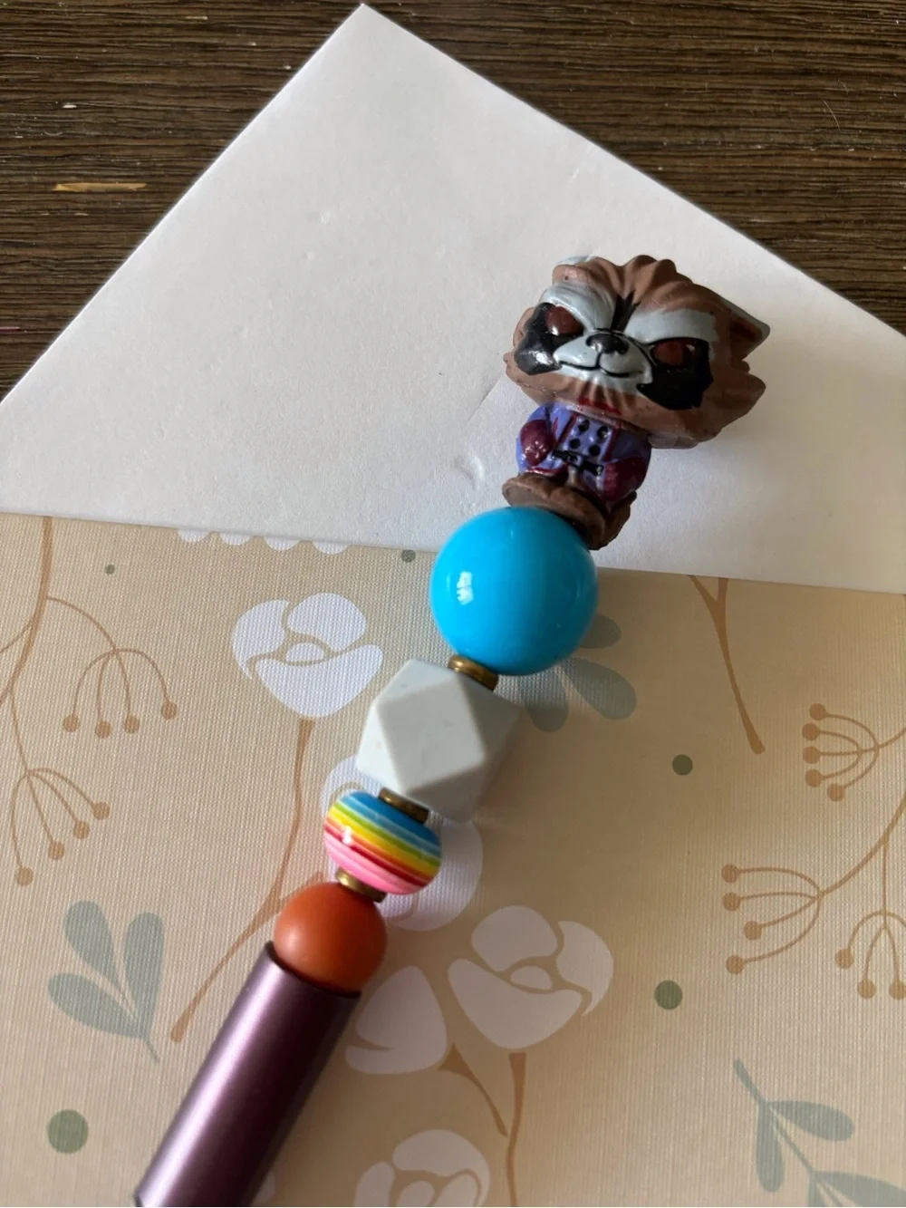 Marvel Guardians of the Galaxy: Rocket handmade beaded pen